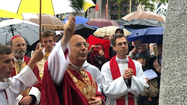 Bénédiction de la statue de Saint-Vincent Ferrier