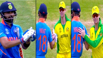 World Cup 2019-கோஷம் போட்ட ரசிகர்கள் ... ஸ்டீவ் ஸ்மித்துக்கு கை கொடுத்த விராட் கோலி