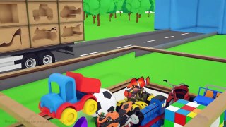 TRAIN COLORS FOR KIDS - Learning with toys - Cars Transports Collection
