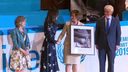 La seriedad de Letizia en los Premios Unicef