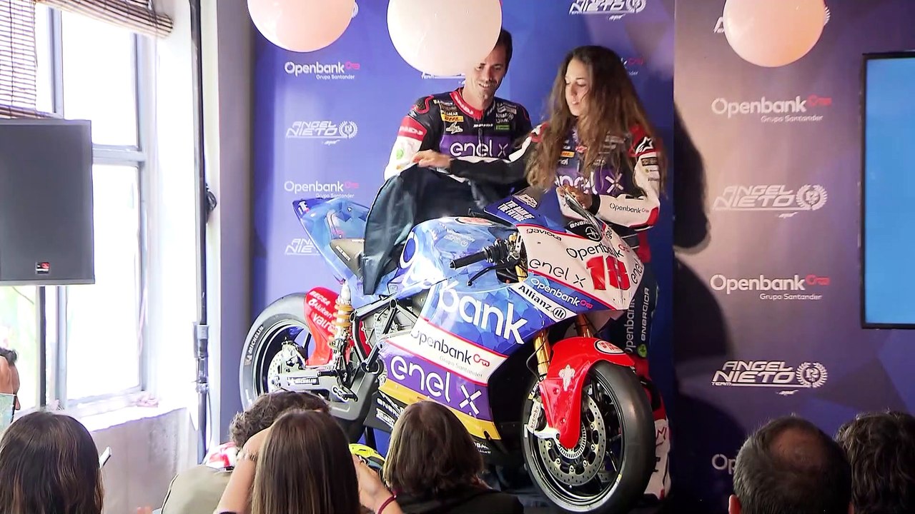 Nico Terol y María Herrera, protagonistas del Openbank Ángel Nieto Team de MotoE