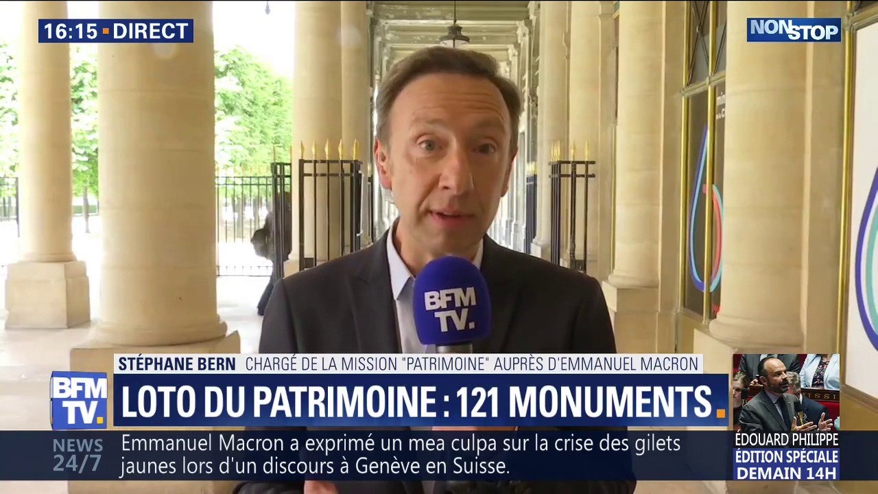 Loto du patrimoine: "Il y aura un monument par département, y compris en outre-mer", assure Stéphane Bern