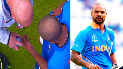 நைல் ஓவரில் நடந்தது என்ன? தவானுக்கு காயம் ஏற்பட்டது எப்படி