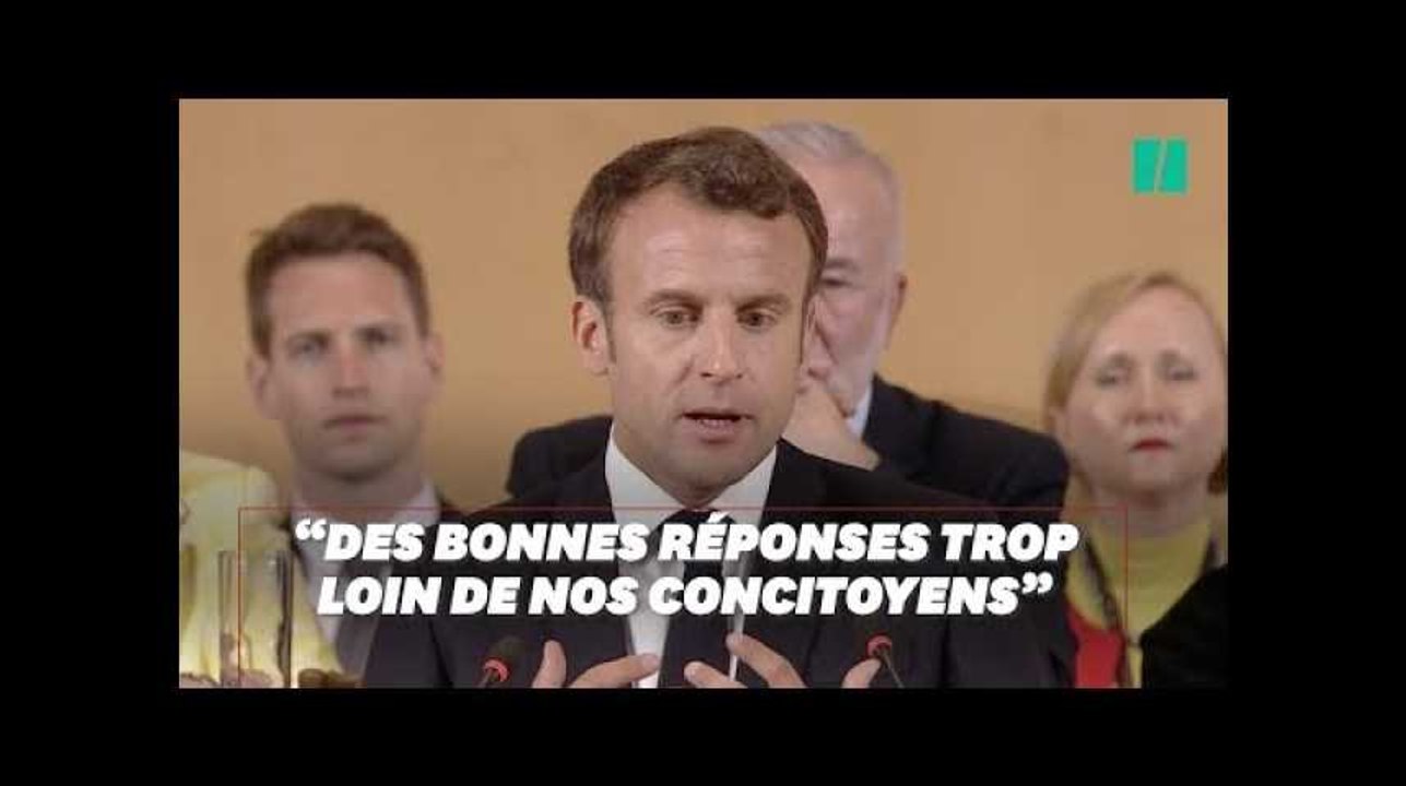 Avec les gilets jaunes, Macron admet avoir commis une "erreur fondamentale"