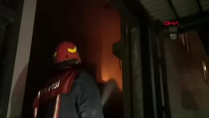 Bursa'da şişe deposunda korkutan yangın