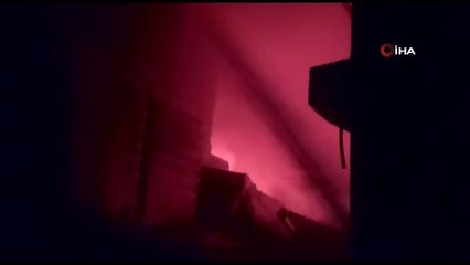 Mobilya fabrikasında korkutan yangın