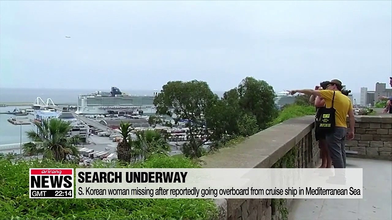 S. Korean woman missing after reportedly going overboard from cruise ship in Mediterranean Sea