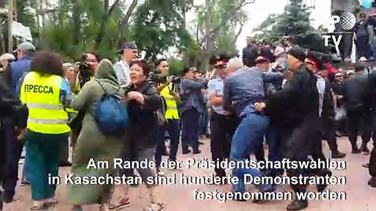 Massenfestnahmen in Kasachstan - während der Wahlen