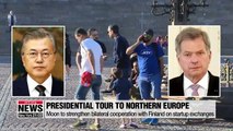 Moon's eight day trip to Northern Europe begins in Finland