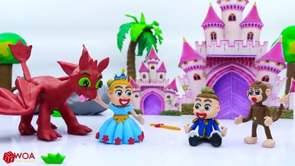 SUPERHERO BABY PLAYS PET DRAGON  Cartoons Play Doh Stop Motion