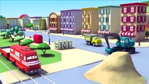 Ethan The Dump Truck and his friends in Car City: Tom The Tow Truck, Troy The Train, Super Truck...