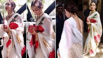 Malaika Arora wears white Saree at Sonam Kapoor's birthday bash; Watch Video | Boldsky