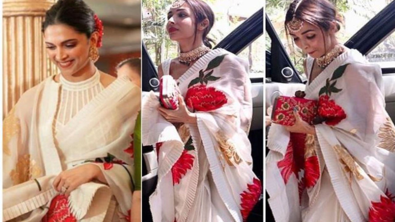 Malaika Arora COPIES Deepika Padukone's Saree look; Check Out | FilmiBeat