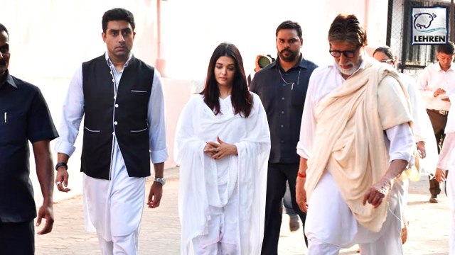 Aishwarya, Abhihaikh And AMitabh Bachchan Attend Sheetal Jain's Last Rites