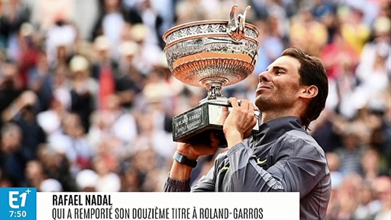 Roland-Garros : "Lorsque je m'écroule sur le court, je ne réfléchis à rien, c'est l'adrénaline qui descend", confie Rafael Nadal après son 12e titre