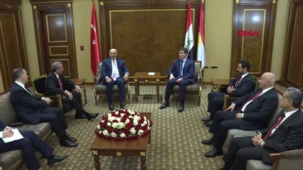 DHA DIŞ - Çavuşoğlu, Neçirvan Barzani ile görüştü