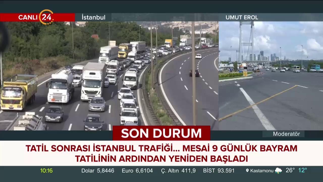 İstanbul trafiğinde son durum