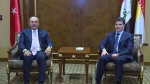 Çavuşoğlu, IKBY'nin yeni başkanı Neçirvan Barzani ile görüştü