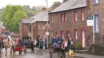 Poor weather causes horse-drawn carts to crash at Appleby Horse Fair