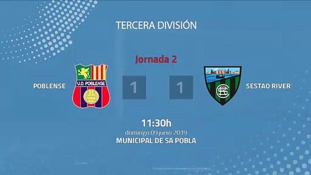 Resumen partido entre Poblense y Sestao River Jornada 2 Tercera División - Play Offs Ascenso