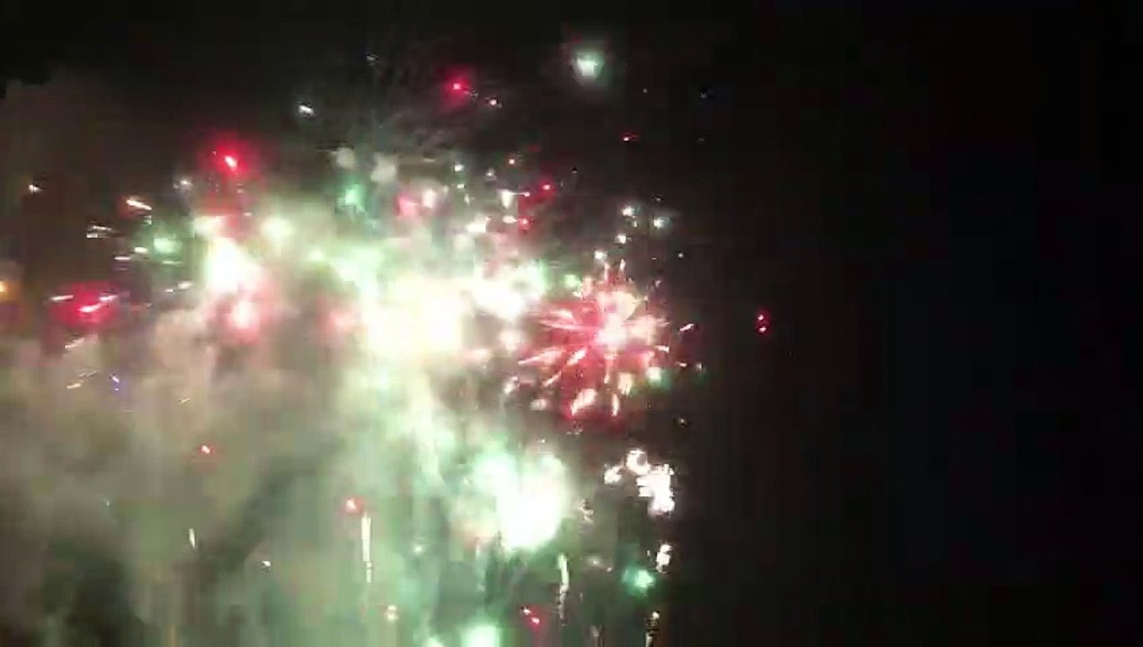 Le feu d'artifice de clôture du festival Cirque et Fanfares à Dole