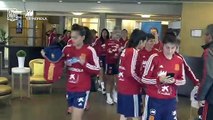 Sesión de Gimnasio para la Selección Española Femenina