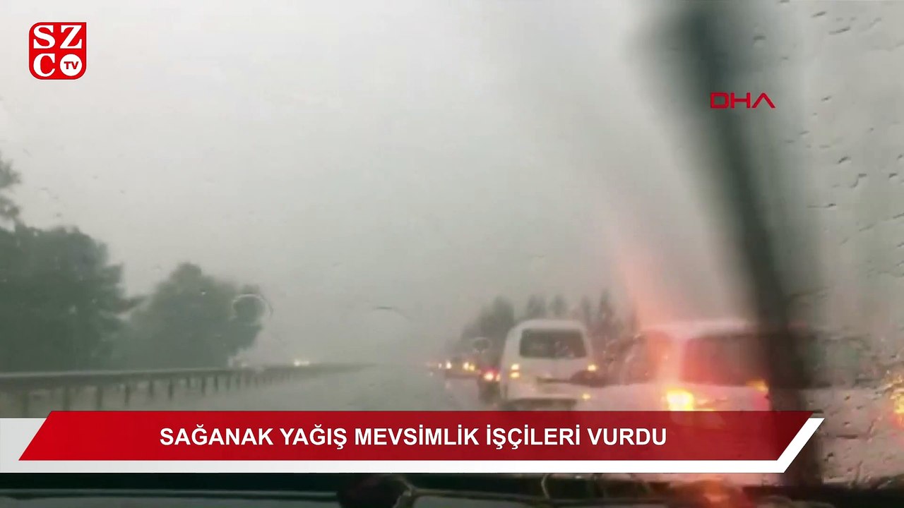 Hava durumu ani değişti! Sağanak işçileri vurdu…