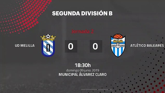 Resumen partido entre UD Melilla y Atlético Baleares Jornada 2 Segunda B - Play Offs Ascenso