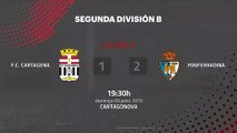 Resumen partido entre F.C. Cartagena y Ponferradina Jornada 2 Segunda B - Play Offs Ascenso