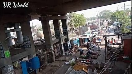 Combo of Petroleum Frieght Train _ Superfast Express under bridge