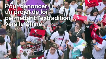 Hong Kong: heurts lors d'une manifestation monstre
