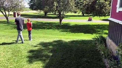 RC Truck Tows Around a Tyke