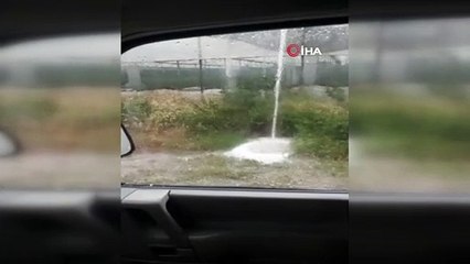 Isparta’da fındık büyüklüğünde dolu yağışı