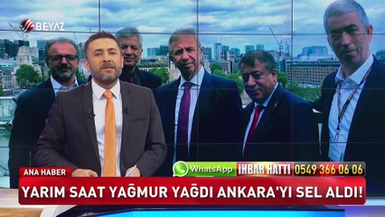 Ankara su altında Mansur Yavaş Londra'da