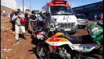 Corpo de motociclista, vítima de acidente na Av. Piquiri, é levado ao IML