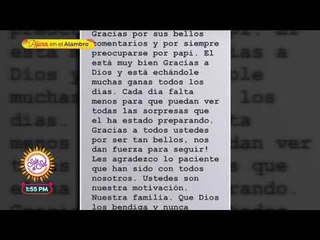 Hija de José José asegura que el cantante se encuentra bien | Sale el Sol