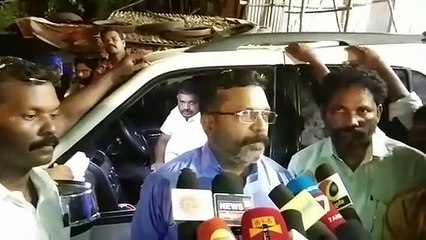 செய்தியாளர் சந்திப்பில். DR. THIRUMA PHD  MP