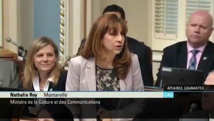 Crise des médias: Écoutez bien la réponse de Nathalie Roy à la question de notre Catherine Dorion nationale