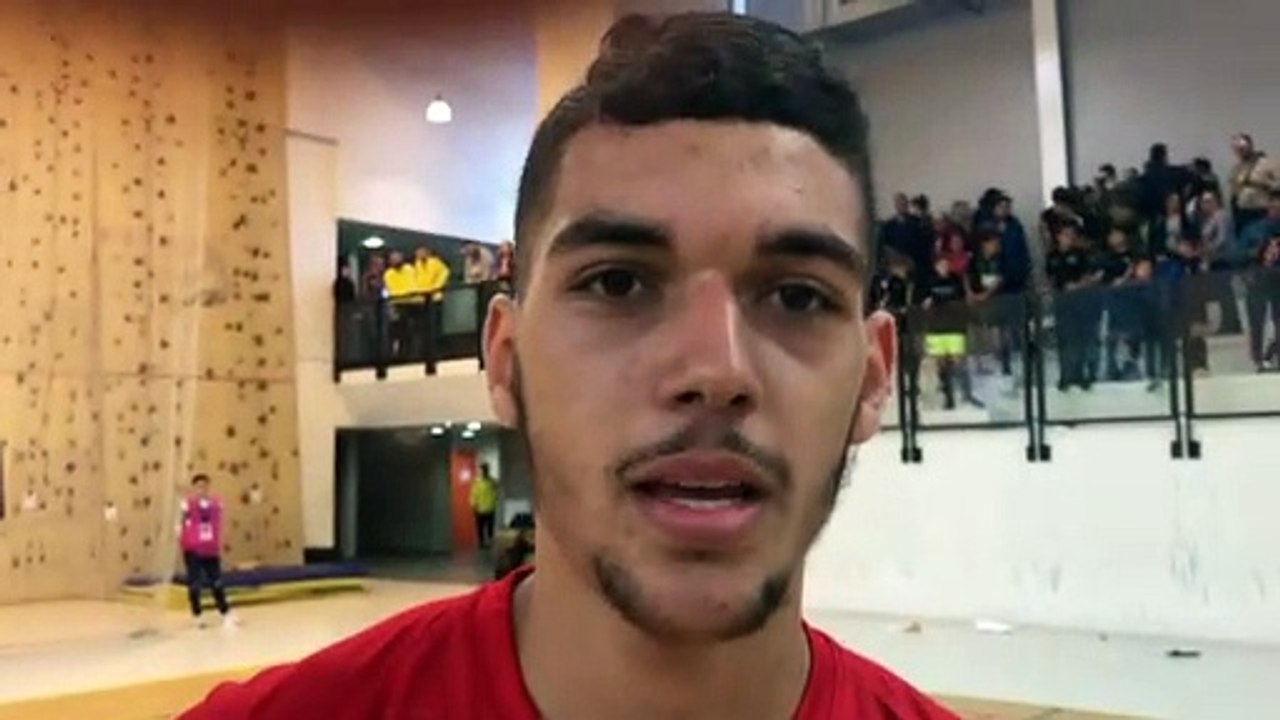 Finale Coupe LAuRA Futsal – Mohamed-Amine BENCHERIF réagit après la victoire de FS MONT D’OR contre COURNON Futsal