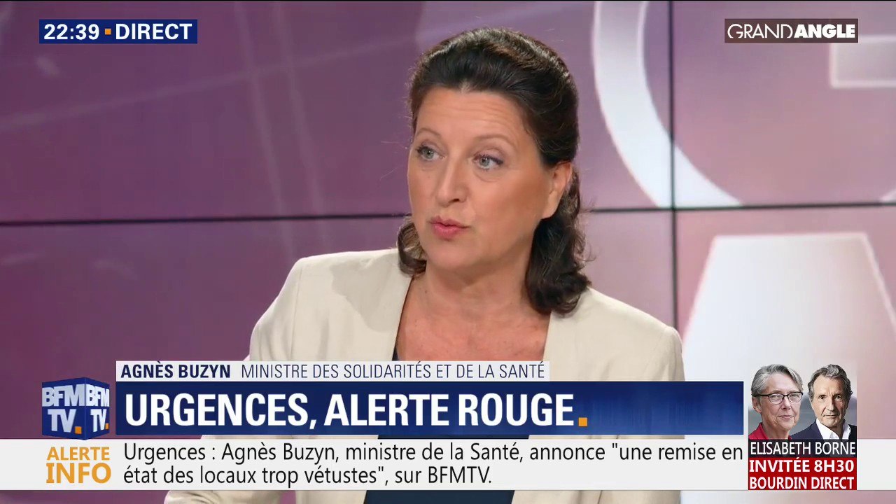 Agnès Buzyn: "Je ne veux plus qu'il y ait des gens sur des brancards"