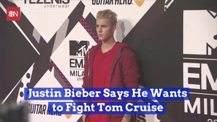 Justin Bieber Wants To Fight Tom Cruise In The Octagon