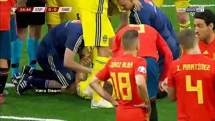 ملخص مباراة اسـ بـ ـانيـ ـا والســ ــ ويــ د 3-0 جنون الشوالي تصفيات يـ ـ ورو