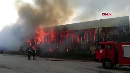 KOCAELİ GEBZE'DE DEPO ALEV ALEV YANDI