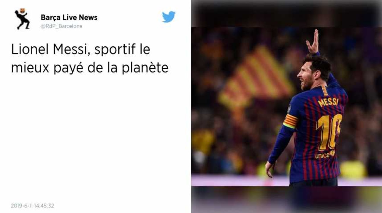 Omnisports. Lionel Messi sportif le mieux payé en 2019 devant Cristiano Ronaldo