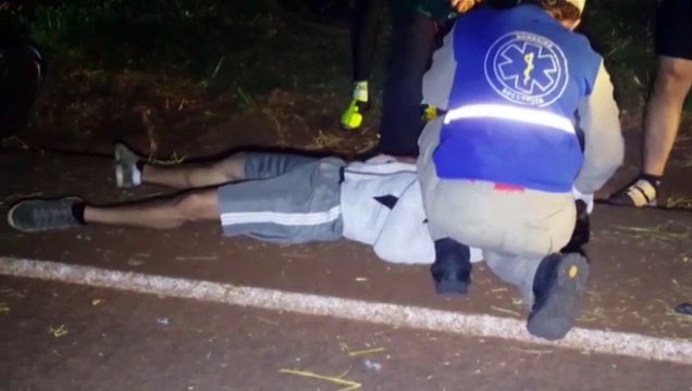 Siate socorre ciclista que sofreu queda na PR-486