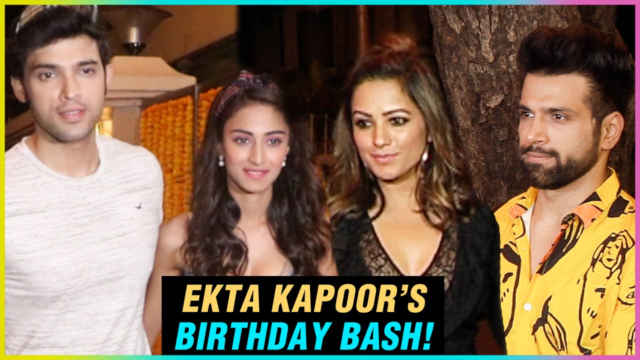 Anita Hassanandani, Parth & Erica, Rithvik Dhanjani And Others At Ekta Kapoor's Birthday Bash