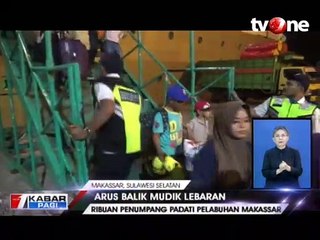 Ribuan Pemudik Padati Pelabuhan Makassar