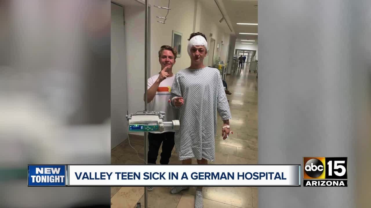 Valley teen sick in a German hospital