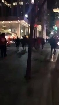 Toronto Raptors' fan sucker punches Warriors' fan, after #Game5