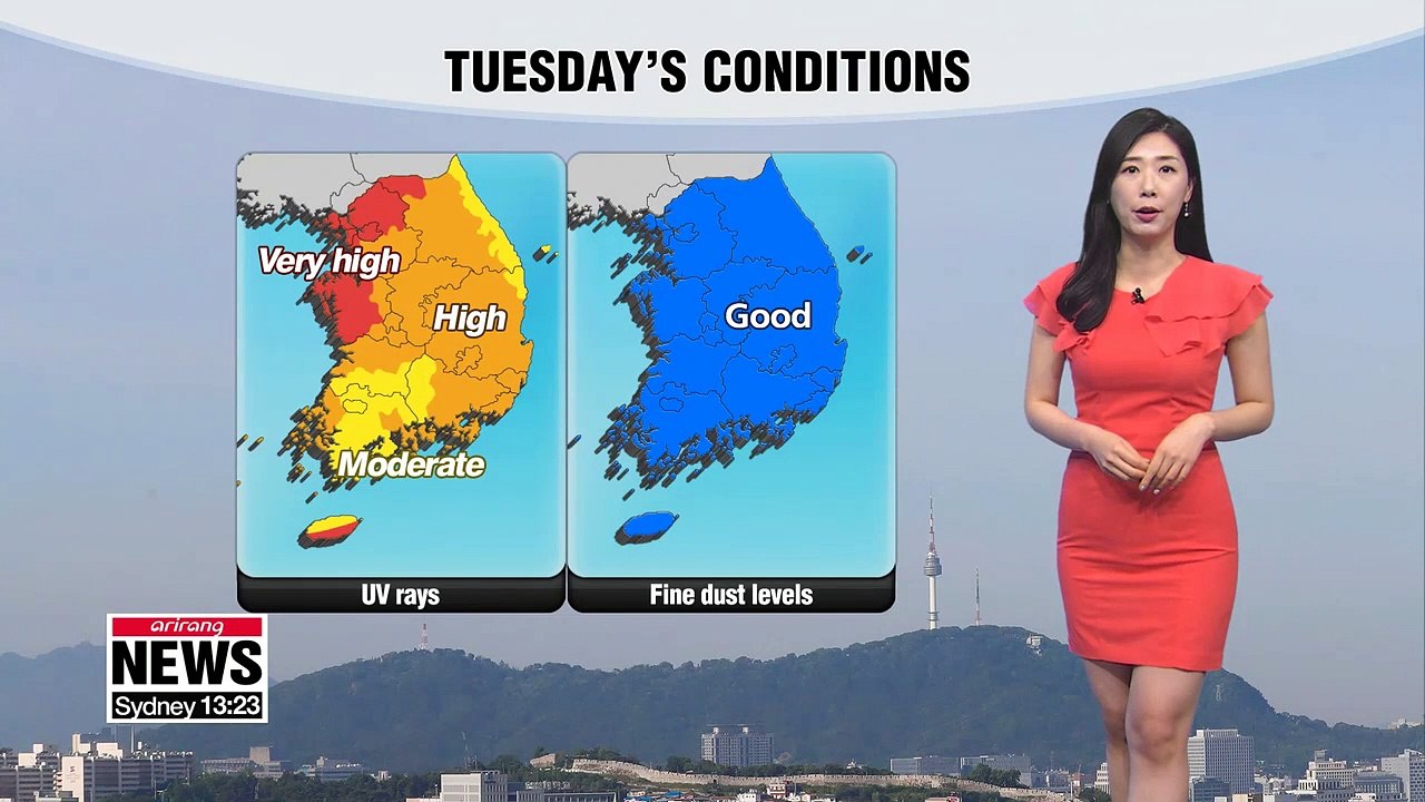 Rain in south and east at times, sunny for rest areas 061119
